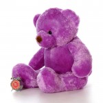 4 Feet Fat and Huge Purple Teddy Bear